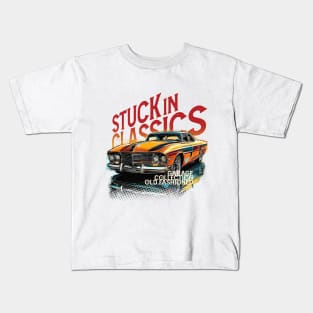 Stuck in classic car Kids T-Shirt